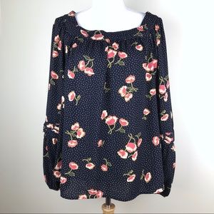 Lauren Conrad Floral Flowy Blouse